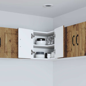Küchenschrank Altholz mit Regal 57x57x40 cm
