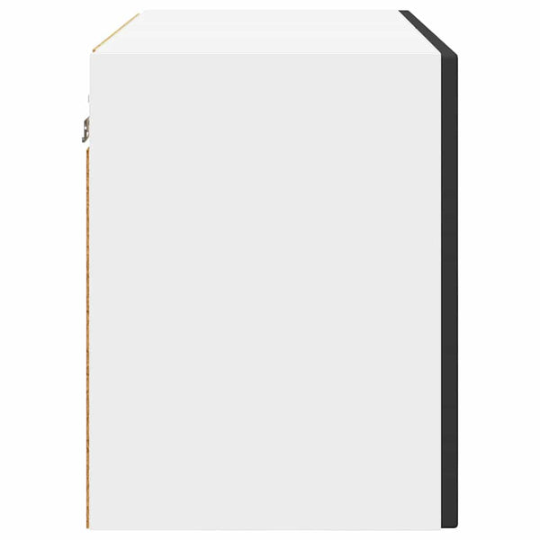 Schwarzer Küchenschrank, 2er-Set
