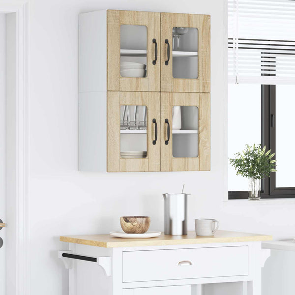 Sonoma Eiche Küchenschrank 2er Set