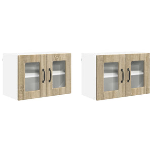 Sonoma Eiche Küchenschrank 2er Set