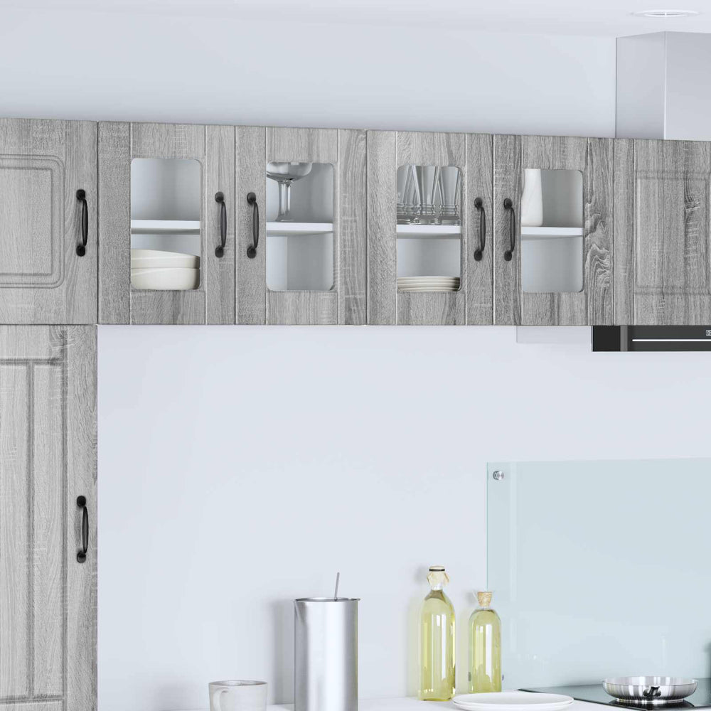 Grauer Küchenschrank Sonoma, 60 cm