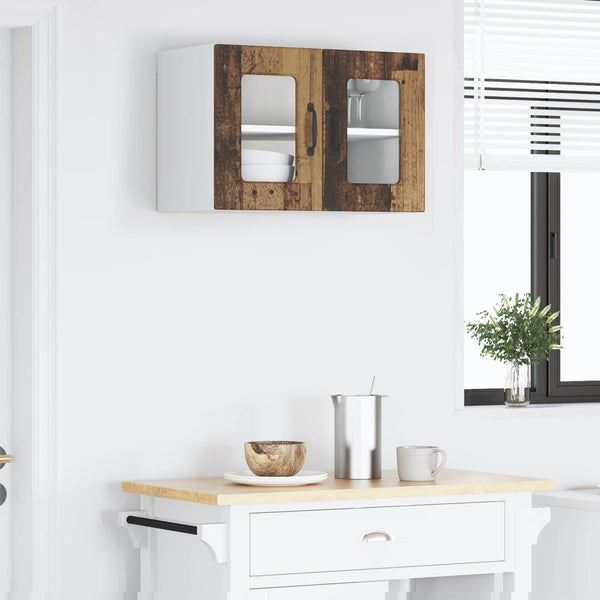 Küchenschrank Altholz mit Regal, 60 cm