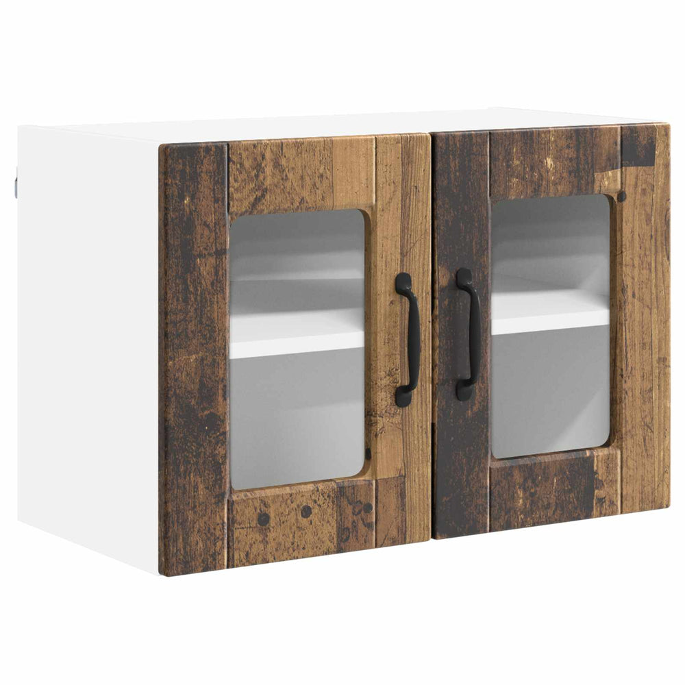 Küchenschrank Altholz mit Regal, 60 cm
