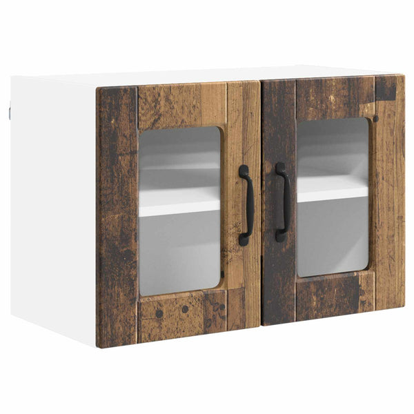 Küchenschrank 2er Set Altholz