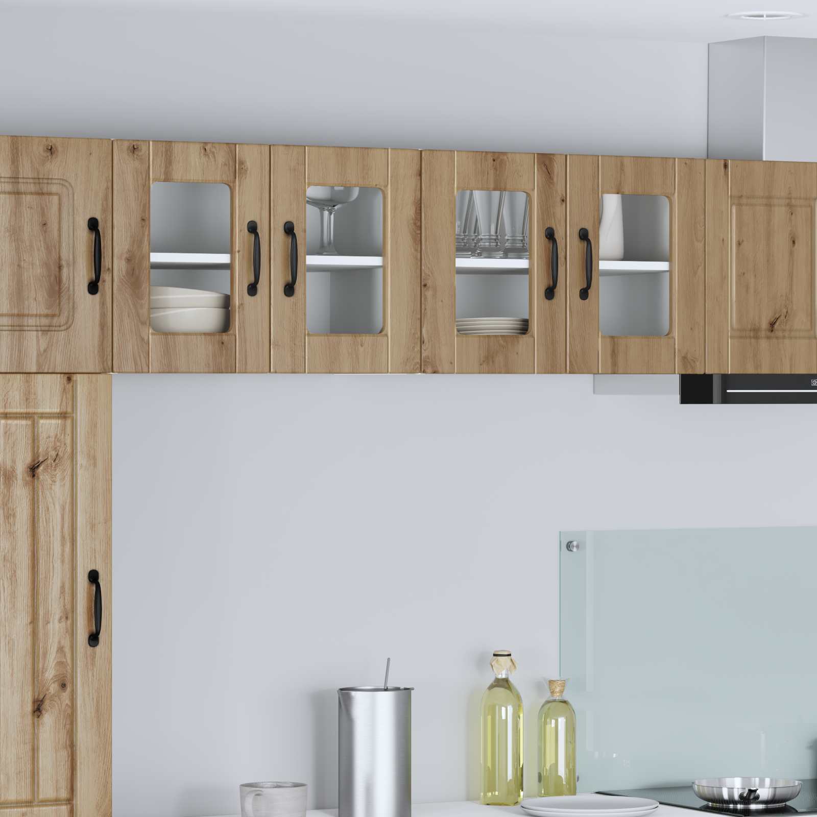 Küchenschrank 2er Set Artisan Eiche