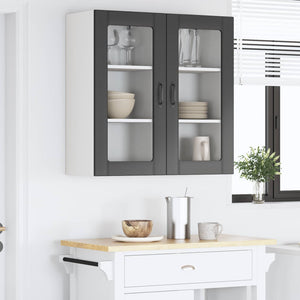 Küchenschrank Set, Schwarz, 40x31x80 cm