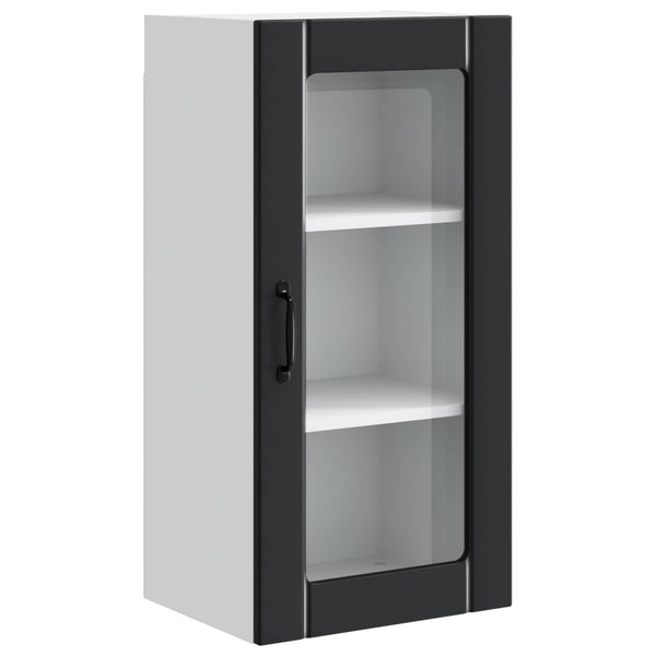 Küchenschrank Set, Schwarz, 40x31x80 cm