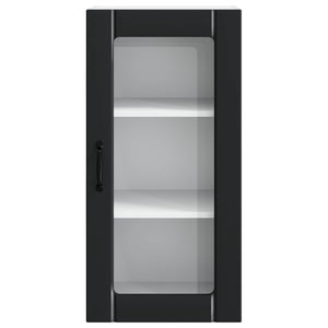 Küchenschrank Set, Schwarz, 40x31x80 cm