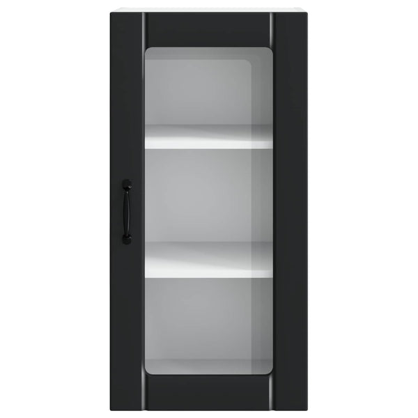 Küchenschrank Set, Schwarz, 40x31x80 cm