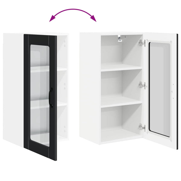Küchenschrank Set, Schwarz, 40x31x80 cm