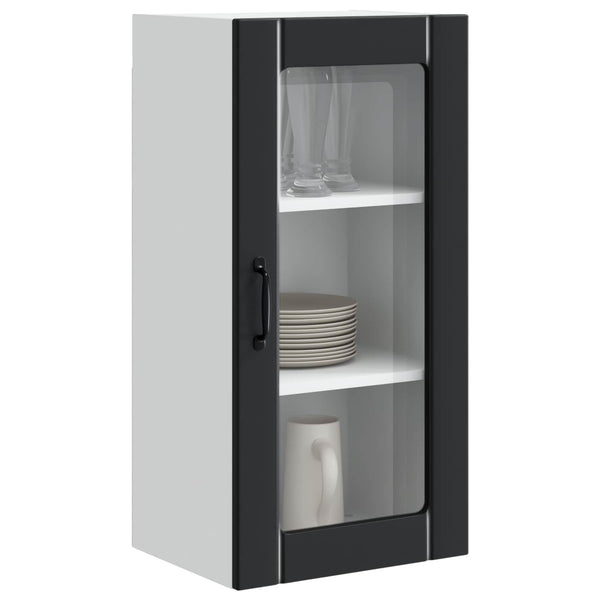 Küchenschrank Set, Schwarz, 40x31x80 cm