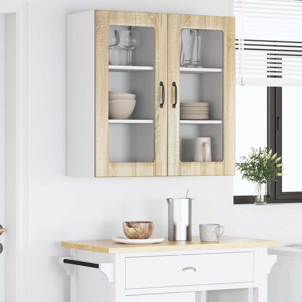 Sonoma Eiche Küchenschrank, 2er-Set