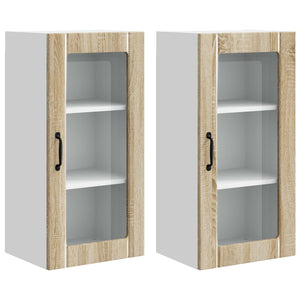 Sonoma Eiche Küchenschrank, 2er-Set