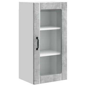 Küchenschrank, 2er-Set, Betongrau, 40x31x80 cm