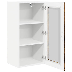 vidaXL Meuble haut de cuisine avec étagère 2 pcs Chêne fumé 40 x 31 x 80 cm