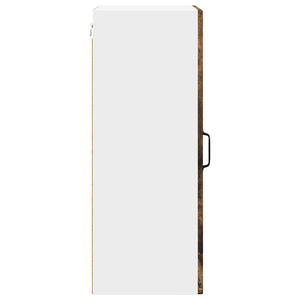 vidaXL Meuble haut de cuisine avec étagère 2 pcs Chêne fumé 40 x 31 x 80 cm