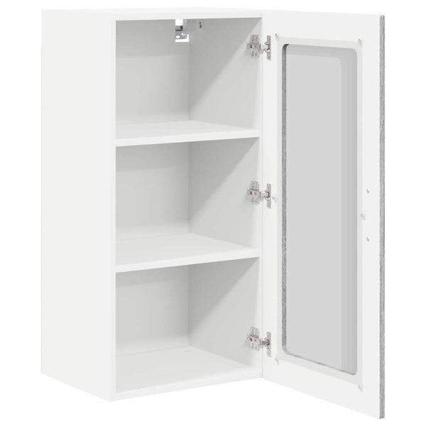 Küchenschrank 2er Set Grau Sonoma