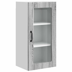 Küchenschrank 2er Set Grau Sonoma