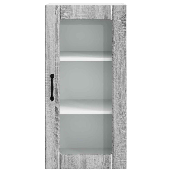 Küchenschrank 2er Set Grau Sonoma