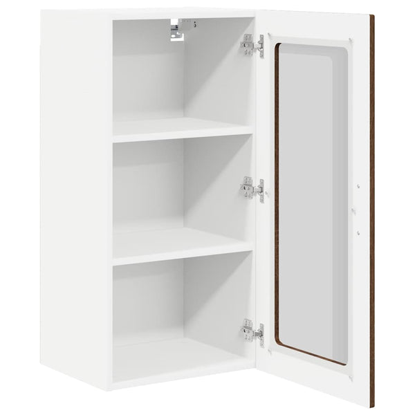 vidaXL Meuble de cuisine avec porte 2 pcs Chêne marron 40 x 31 x 80 cm