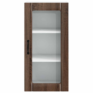 vidaXL Meuble de cuisine avec porte 2 pcs Chêne marron 40 x 31 x 80 cm