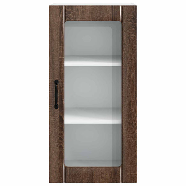 vidaXL Meuble de cuisine avec porte 2 pcs Chêne marron 40 x 31 x 80 cm