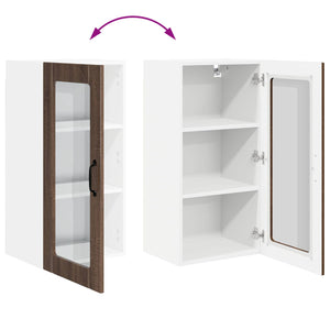 vidaXL Meuble de cuisine avec porte 2 pcs Chêne marron 40 x 31 x 80 cm