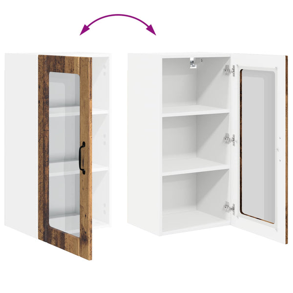 Küchenschrank 2er Set Altholz