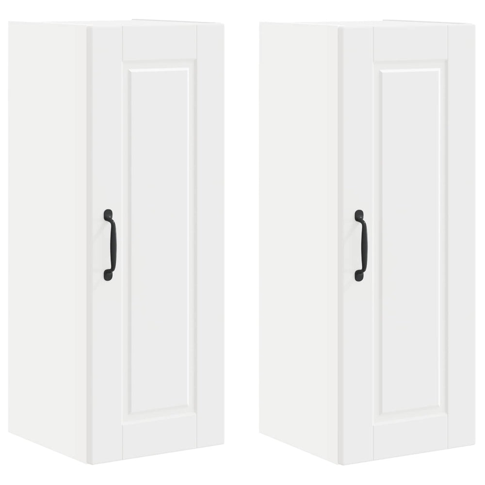 Küchenschrank mit Tür, 2er-Set, Weiß