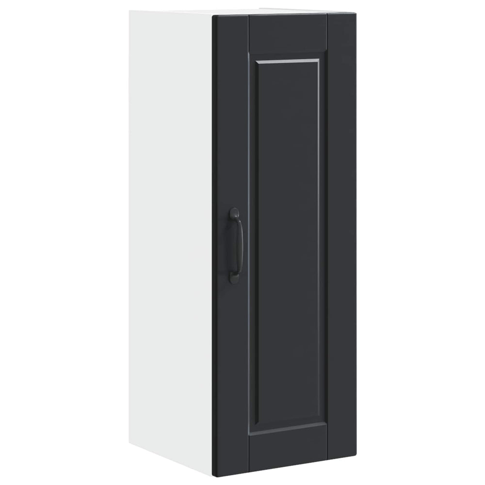 Küchenschrank mit Regal Schwarz 30x31x80 cm