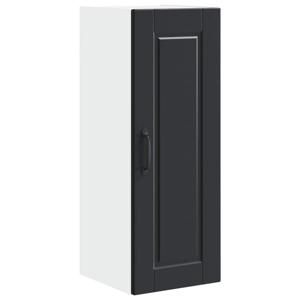 Küchenschrank mit Regal Schwarz 30x31x80 cm