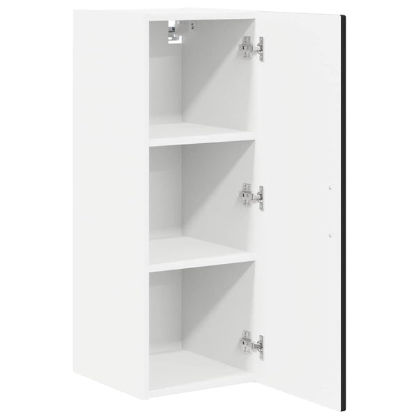 Küchenschrank mit Regal Schwarz 30x31x80 cm