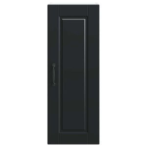 Schwarzer Küchenschrank, 2er-Set
