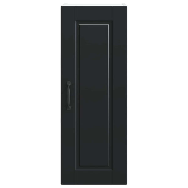 Schwarzer Küchenschrank, 2er-Set