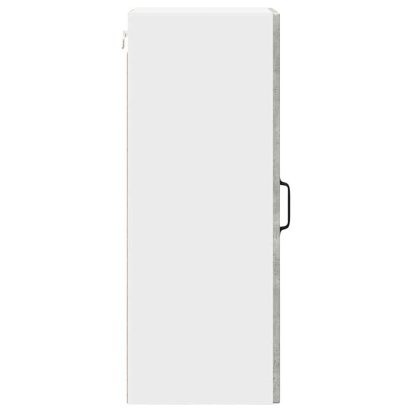 vidaXL Meuble de cuisine avec porte gris béton 30 x 31 x 80 cm en bois d'ingénierie