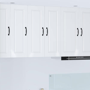 vidaXL Meuble haut de cuisine Blanc brillant 30 x 31 x 80 cm Bois d'ingénierie