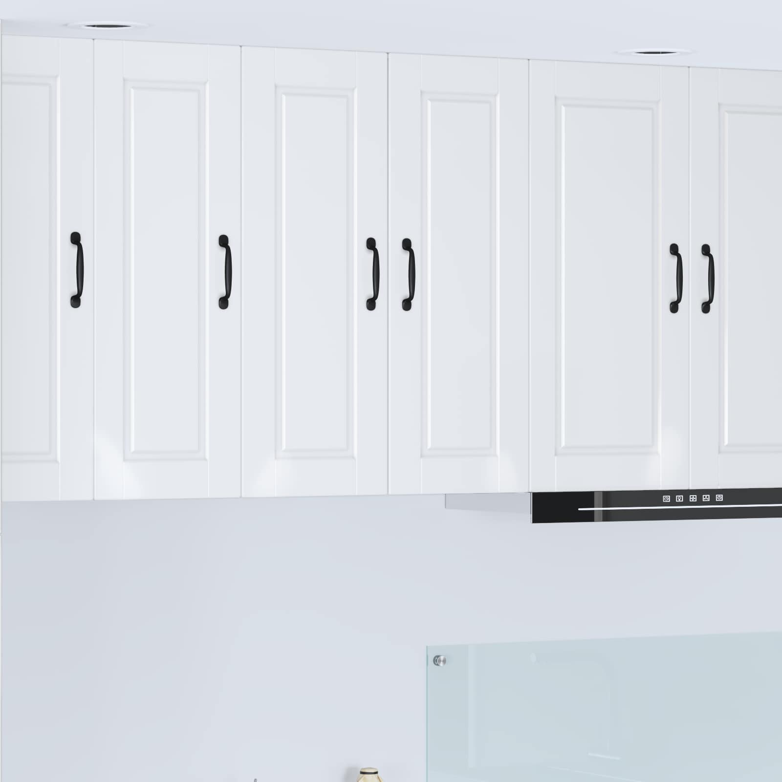 vidaXL Meuble haut de cuisine Blanc brillant 30 x 31 x 80 cm Bois d'ingénierie