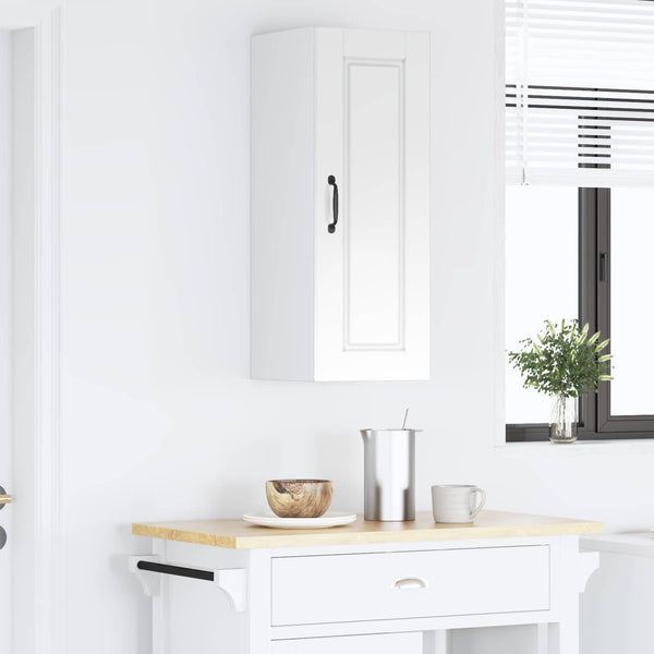 vidaXL Meuble haut de cuisine Blanc brillant 30 x 31 x 80 cm Bois d'ingénierie