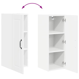 vidaXL Meuble haut de cuisine Blanc brillant 30 x 31 x 80 cm Bois d'ingénierie