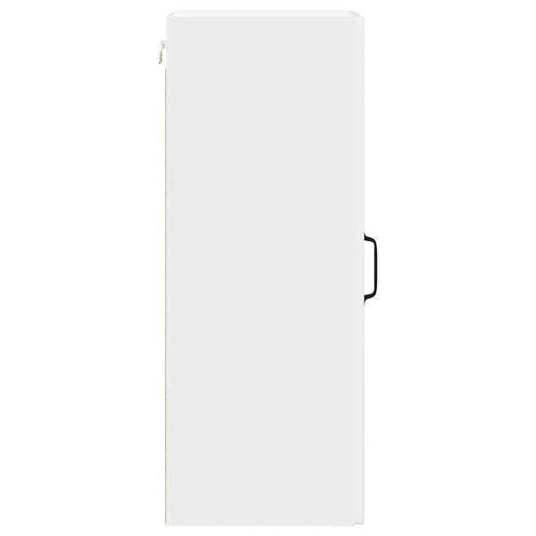 vidaXL Meuble haut de cuisine Blanc brillant 30 x 31 x 80 cm Bois d'ingénierie