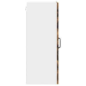 Küchenschrank mit Regal, Geräucherte Eiche, 2er Set