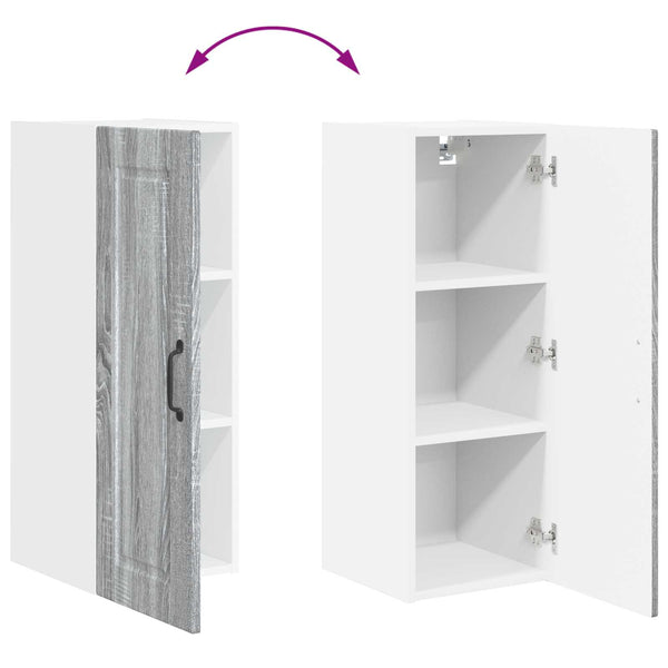 Küchenschrank Grau Sonoma 30x80 cm