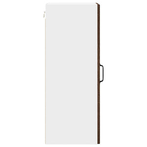 vidaXL Meuble de cuisine avec porte 2 pcs Chêne marron 30 x 31 x 80 cm