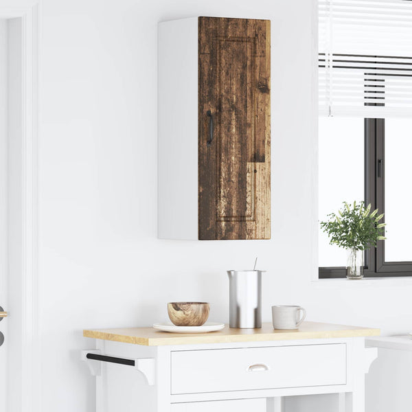 Küchenschrank mit Regal Altholz 80cm