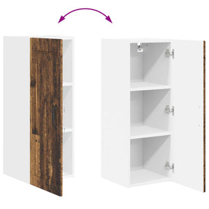 Küchenschrank mit Regal Altholz 80cm