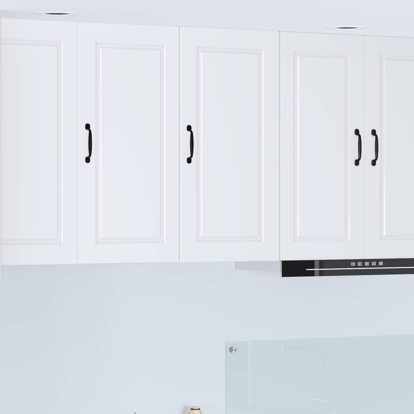 Küchenschrank Weiß mit Regal 40x31x80 cm