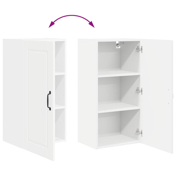 Küchenschrank Weiß mit Regal 40x31x80 cm