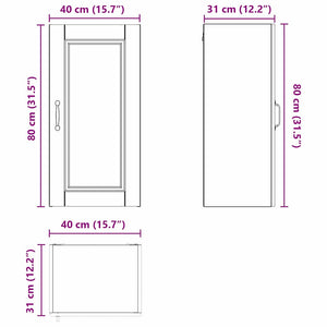 Küchenschrank Sonoma Eiche 40x80 cm