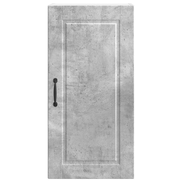 vidaXL Meuble haut de cuisine avec porte gris béton 40 x 31 x 80 cm Bois d'ingénierie