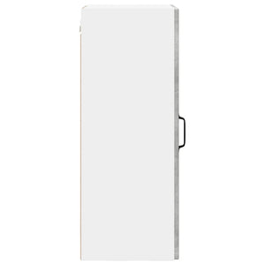 vidaXL Meuble haut de cuisine avec porte gris béton 40 x 31 x 80 cm Bois d'ingénierie